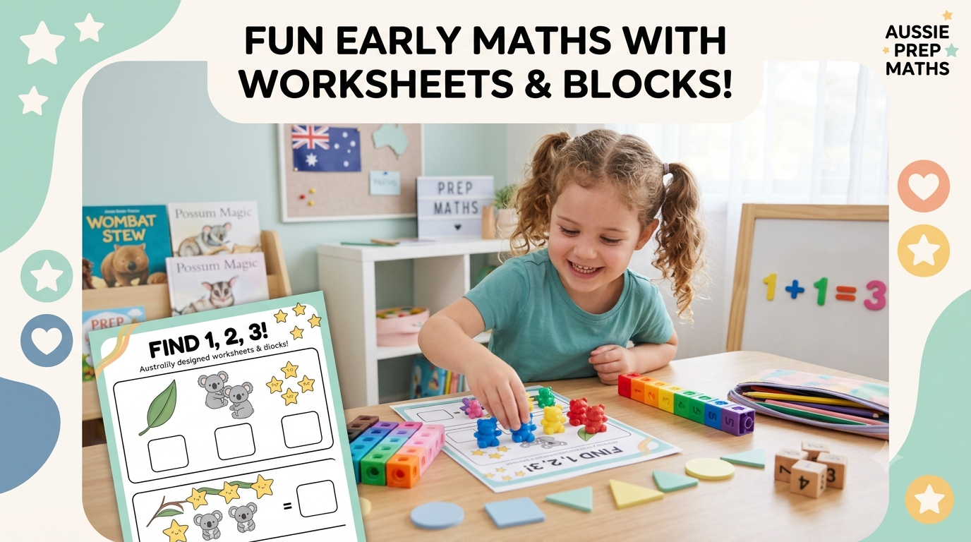 Foundation Maths Worksheets Australia — free printable Prep maths activities