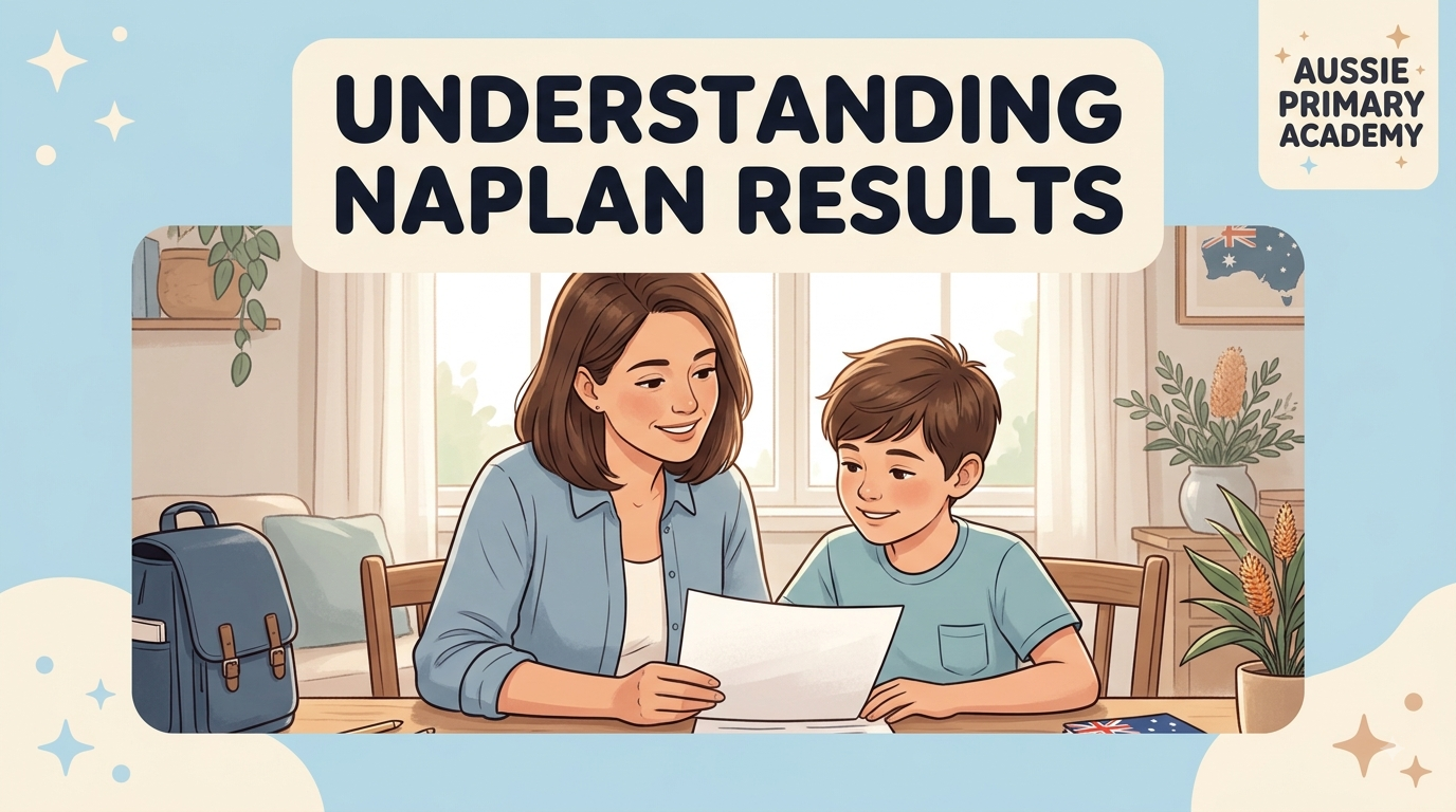 Parent and child reviewing NAPLAN 2026 results together at home