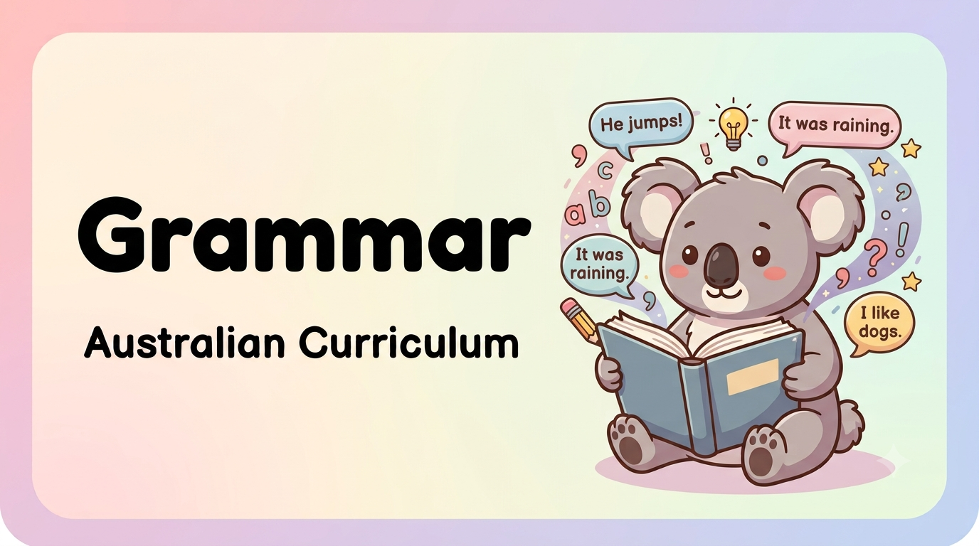 Grammar Australian Curriculum worksheets