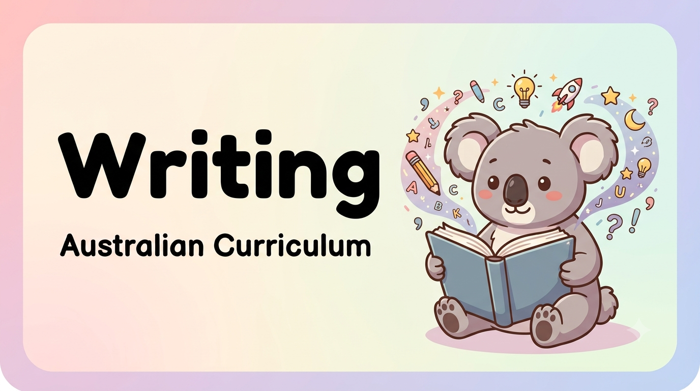 Writing Australian Curriculum worksheets