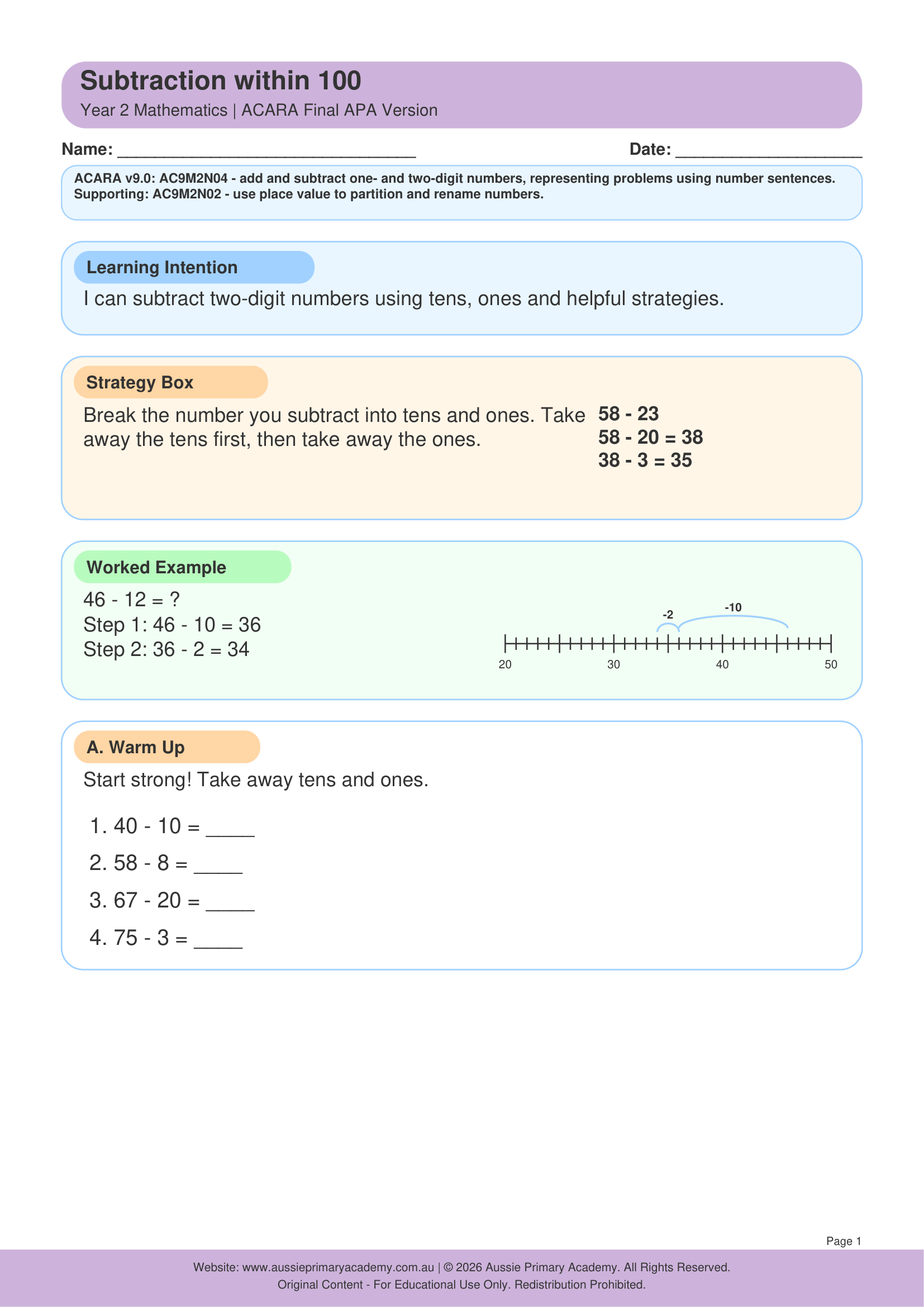 year-2-addition-within-100 Preview