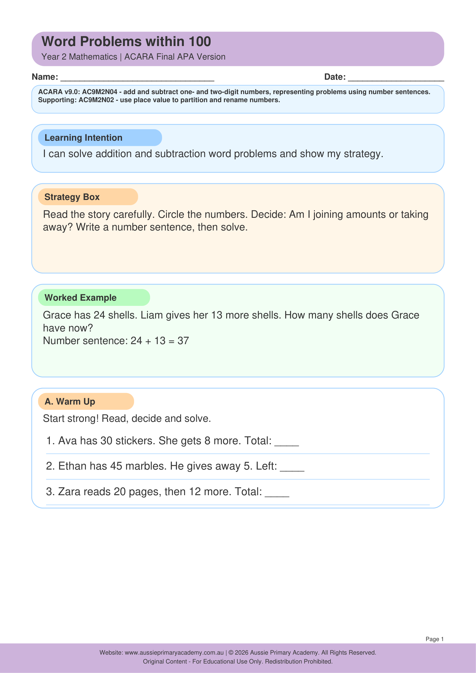year-2-word-problems-within-100 Preview