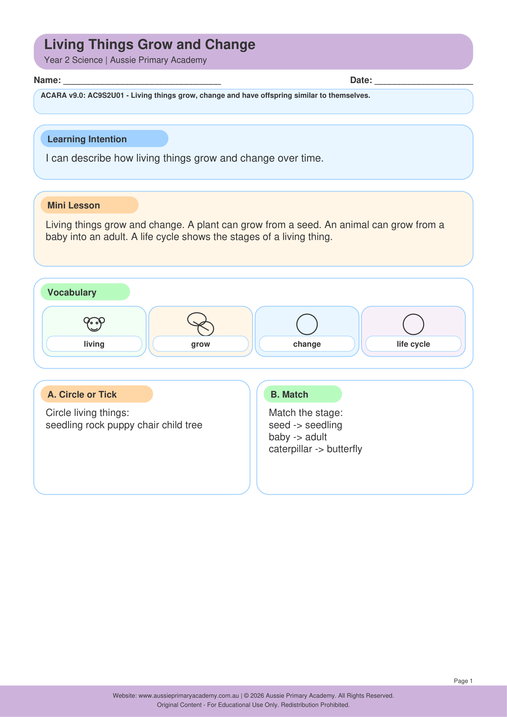 year-2-living-things-grow-and-change Preview