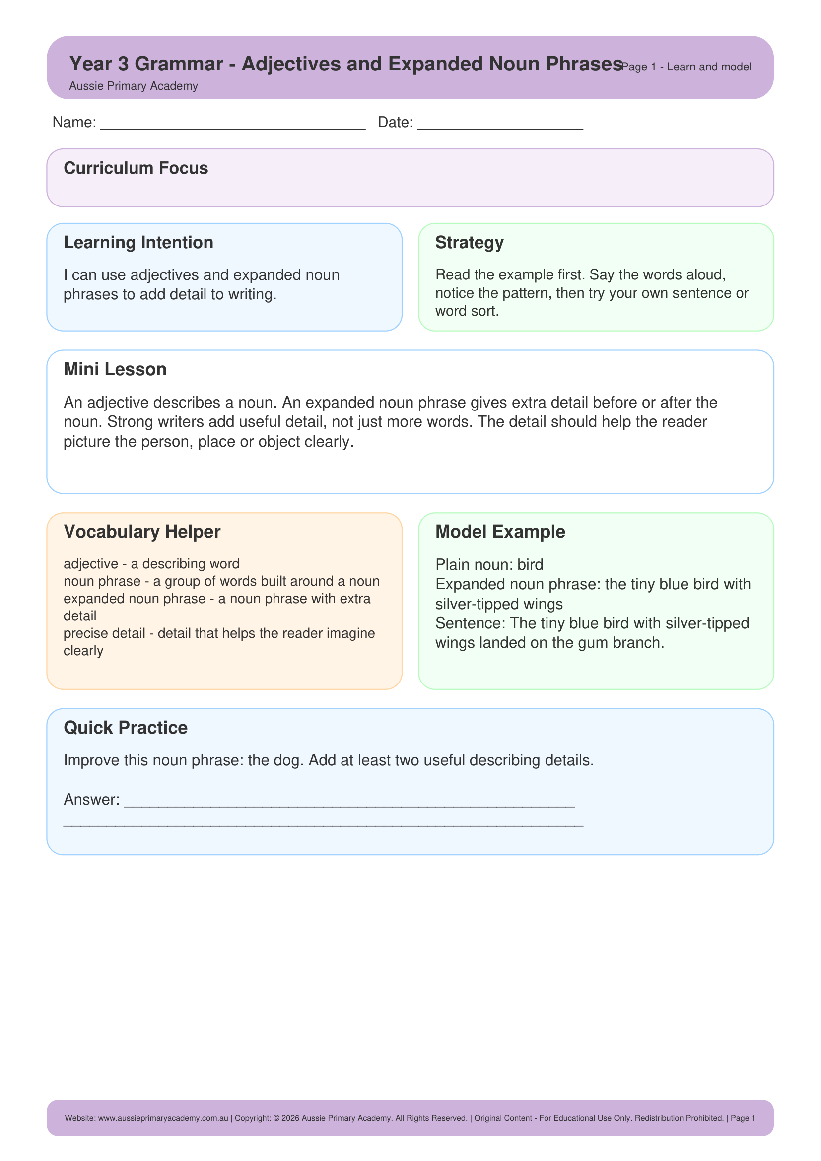 year-3-adjectives-and-expanded-noun-phrases Preview