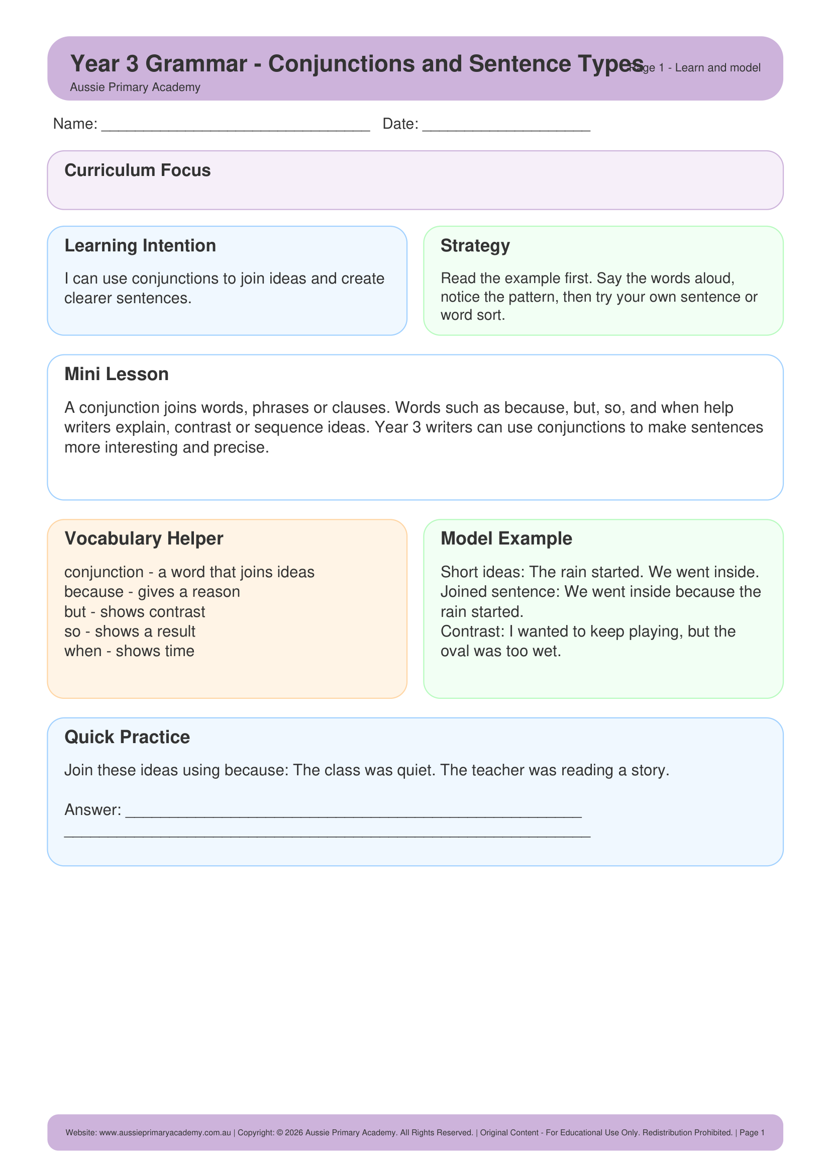 year-3-conjunctions-and-sentence-types Preview