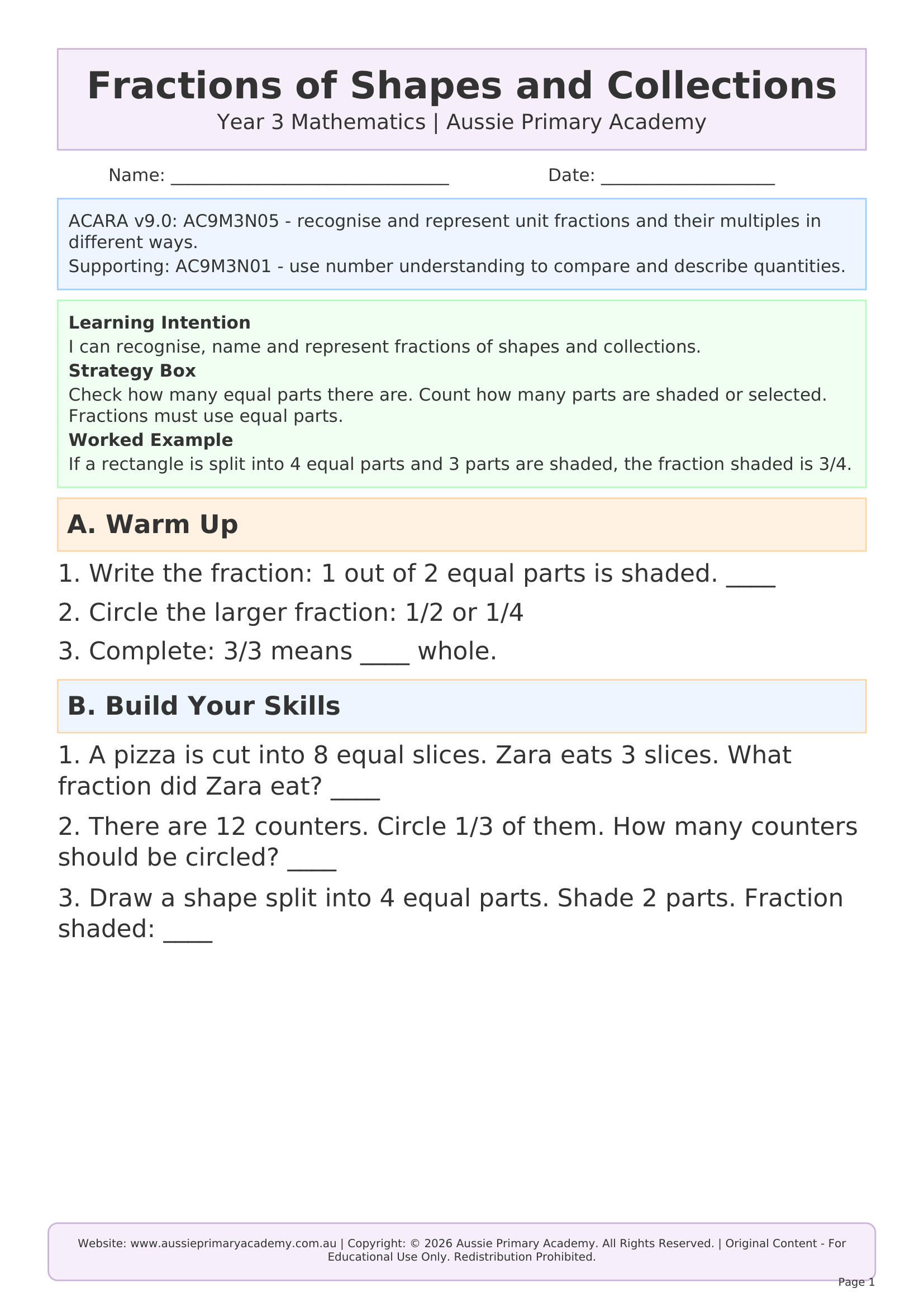 Worksheet preview