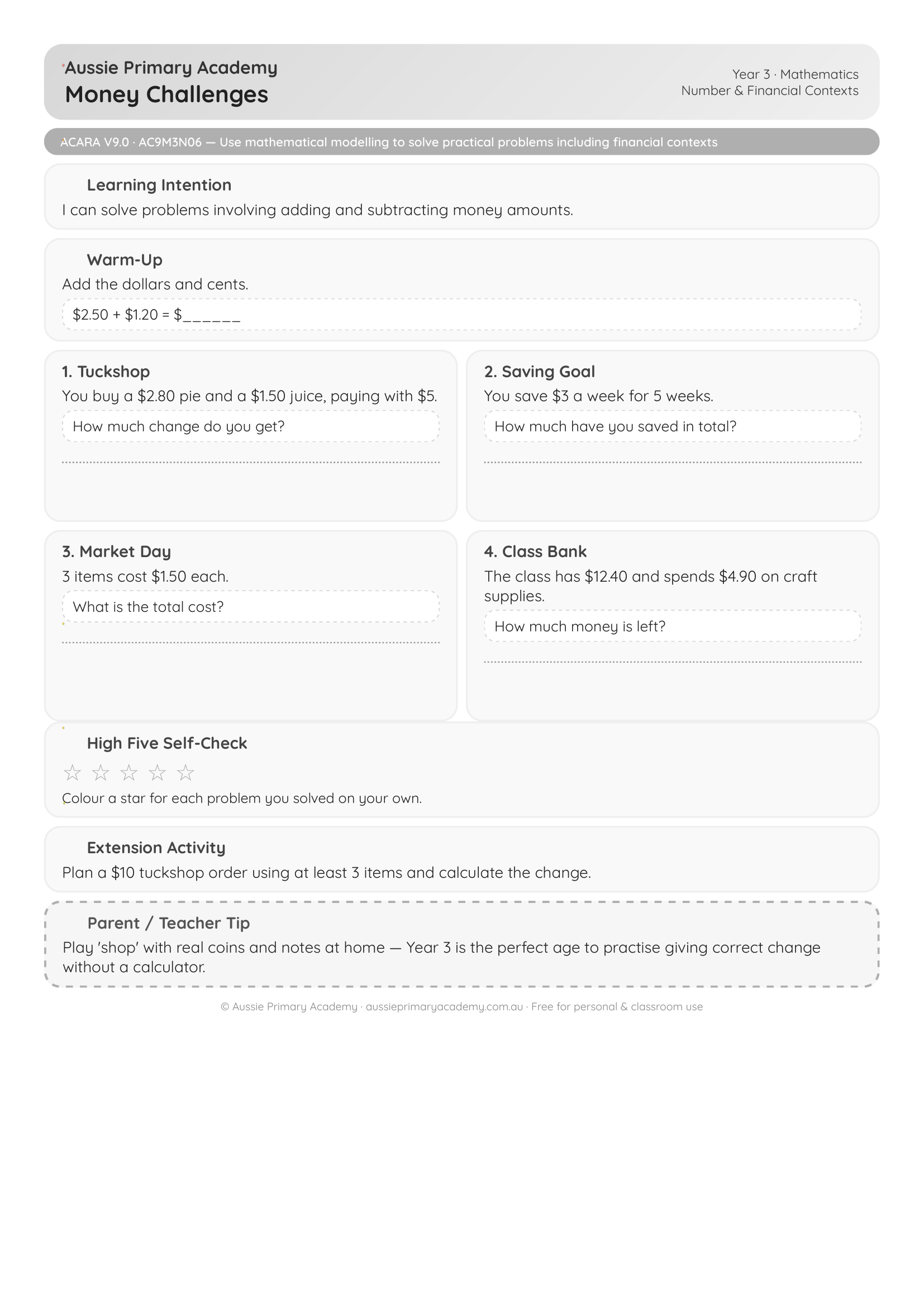 year-3-money-problems Preview