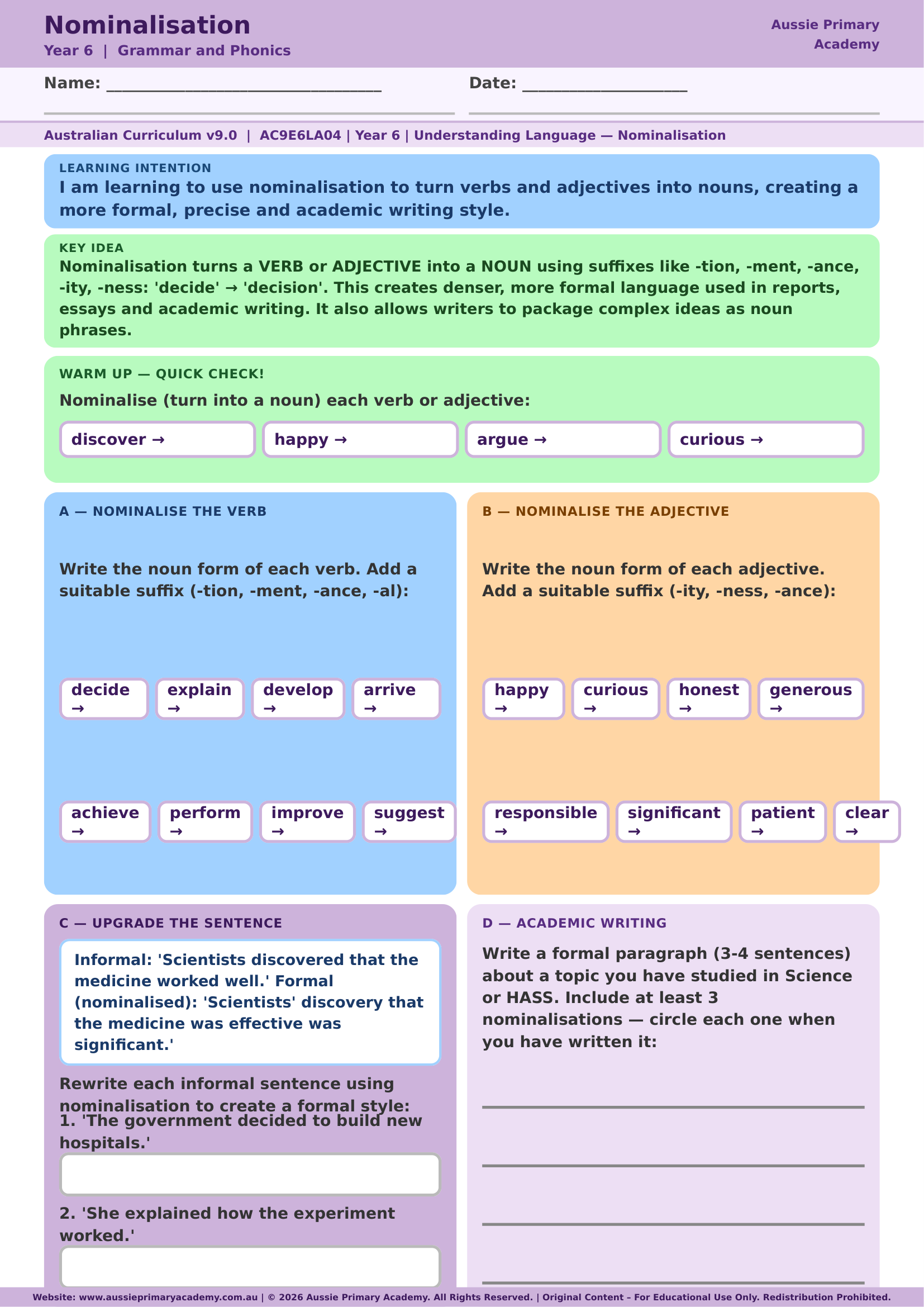 Nominalisation Preview